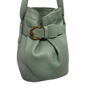 Vintage Coach Belted Pouch in Mint Green